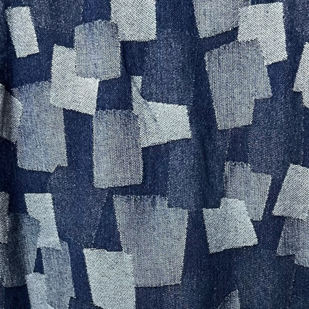 Native Youth Patchwork Button Down Shirt - sz XL - image 8